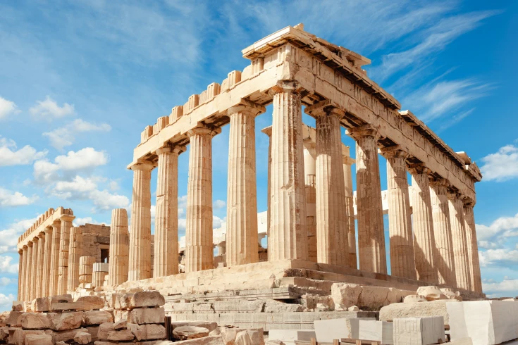 Image of Athens Partheon temple in Greece.