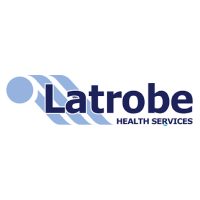 Latrobe Health Services logo in blue